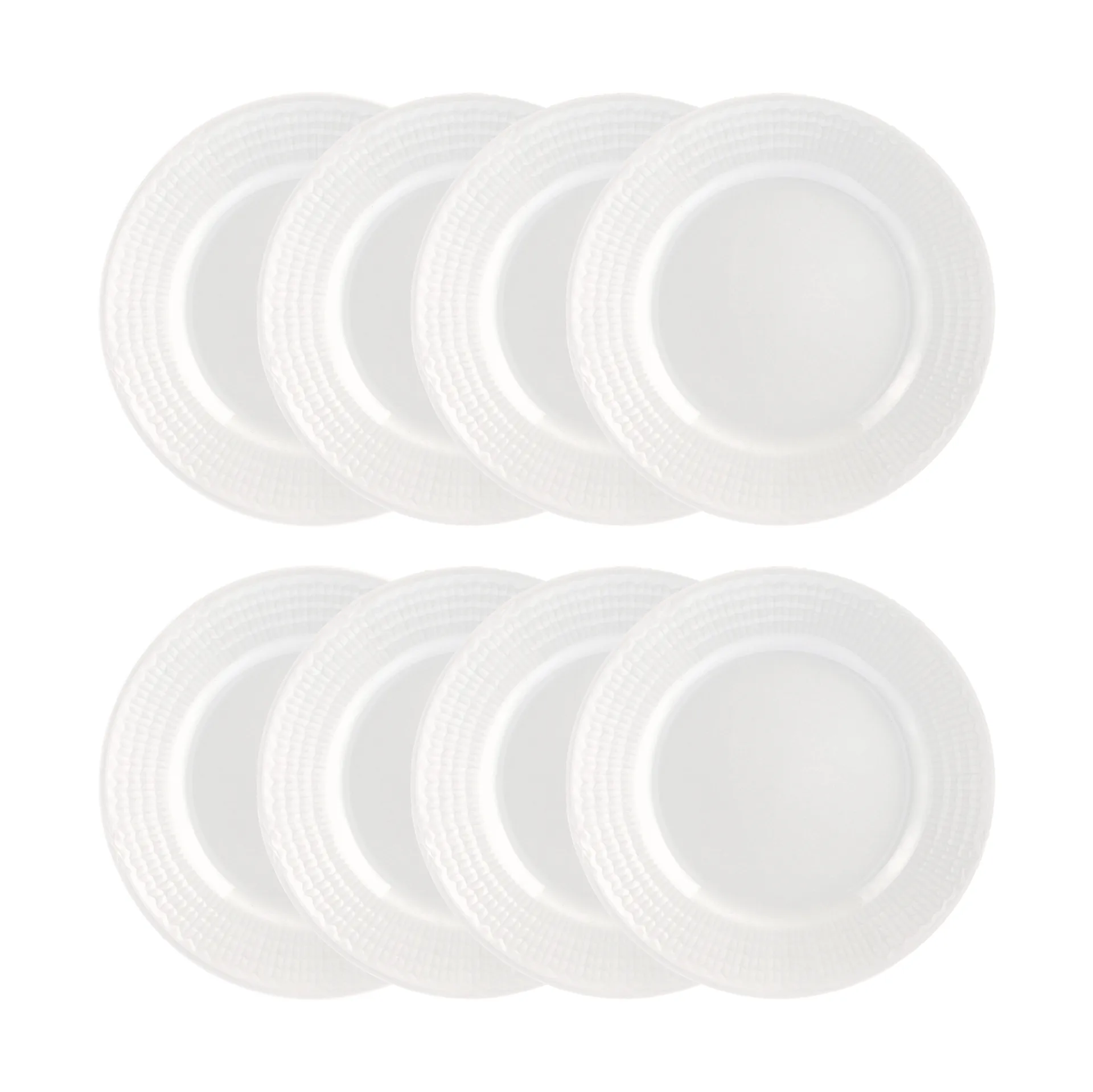 Swedish Grace plate Ø21 cm 8-pack - Snow (white),  Rörstrand