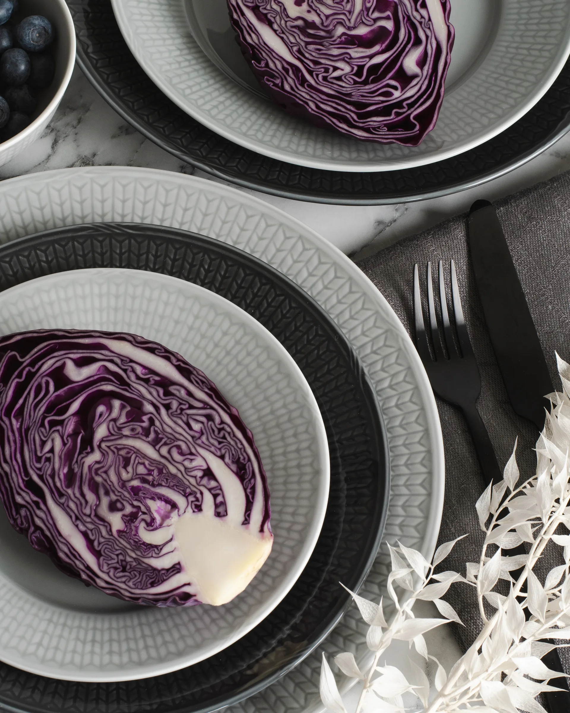 Swedish Grace plate Ø24 cm 6-pack Mist (grey),  Rörstrand