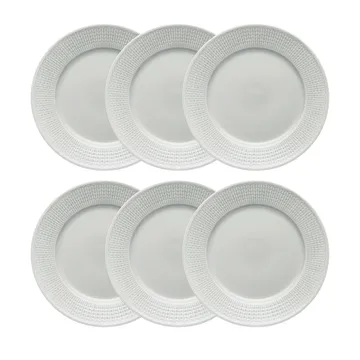 Swedish Grace plate Ø 27 cm 6-pack Mist (grey) - Rörstrand