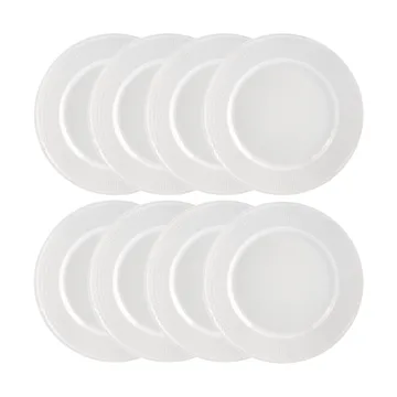 Swedish Grace plate Ø27 cm 8-pack - Snow (white) - Rörstrand