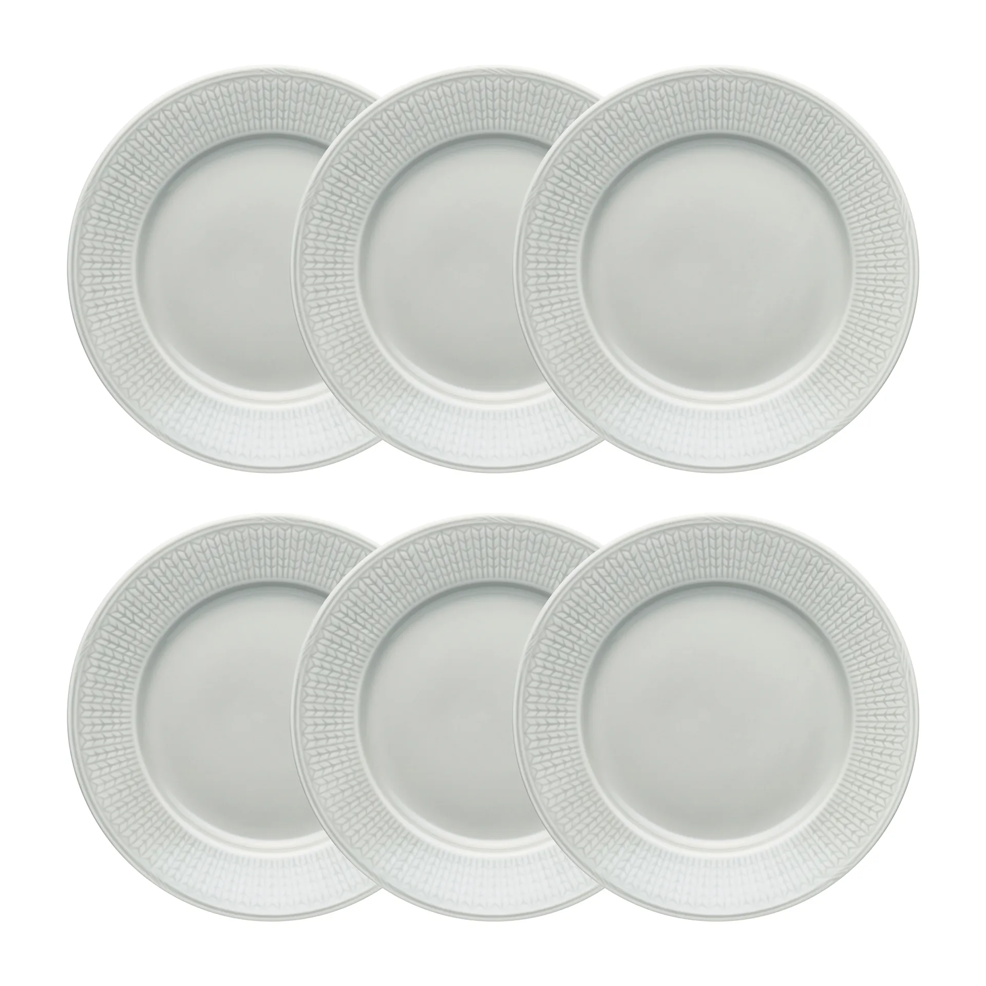 Swedish Grace plate small Ø 21 cm 6-pack Mist (grey),  Rörstrand