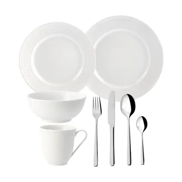 Swedish Grace & Polar starter set - Snow (white) - Rörstrand