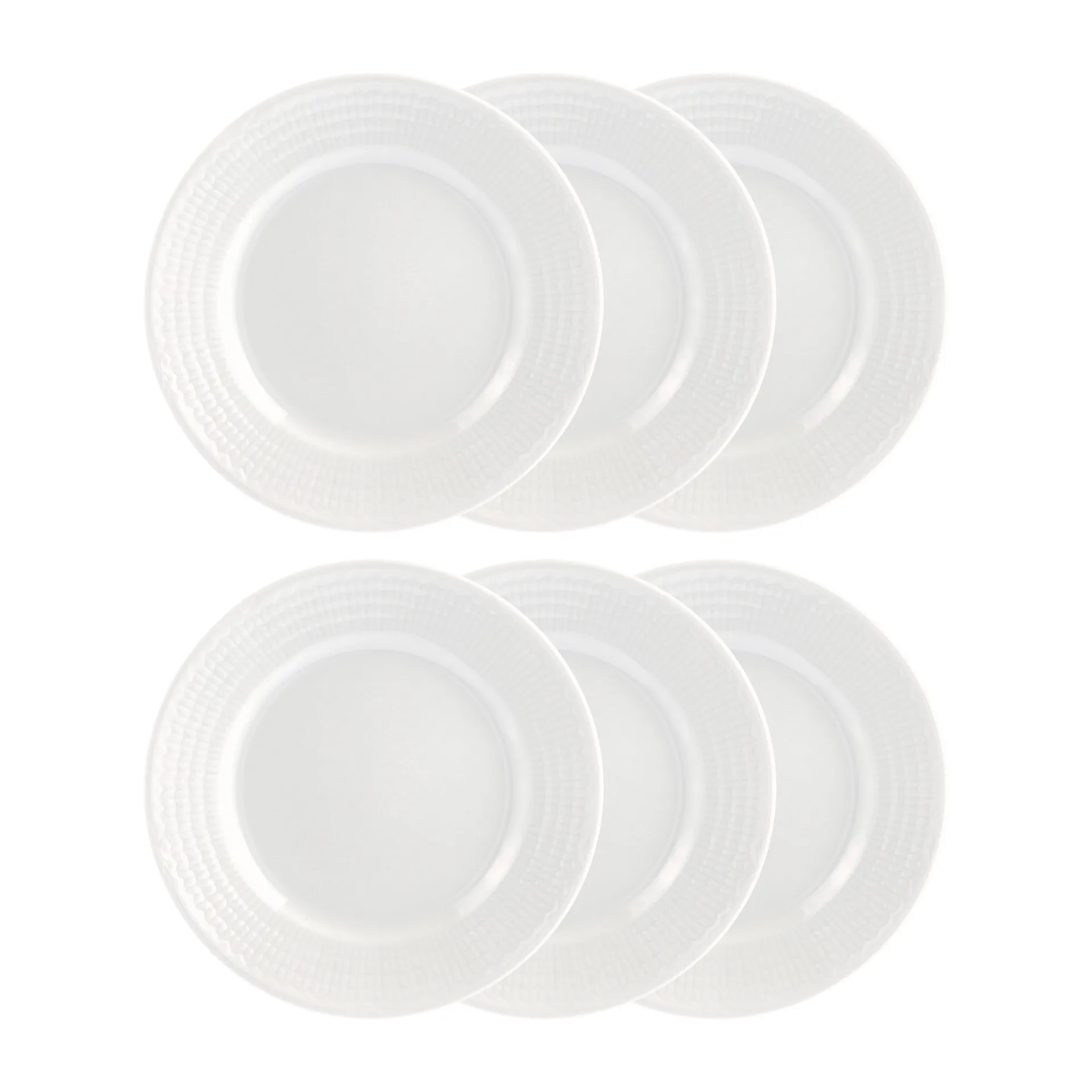 Swedish Grace side plate 17 cm, 6-pack snow (white),  Rörstrand