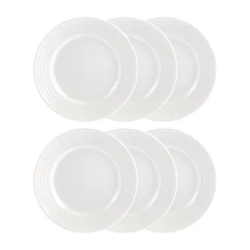 Swedish Grace side plate 17 cm, 6-pack snow (white) - Rörstrand