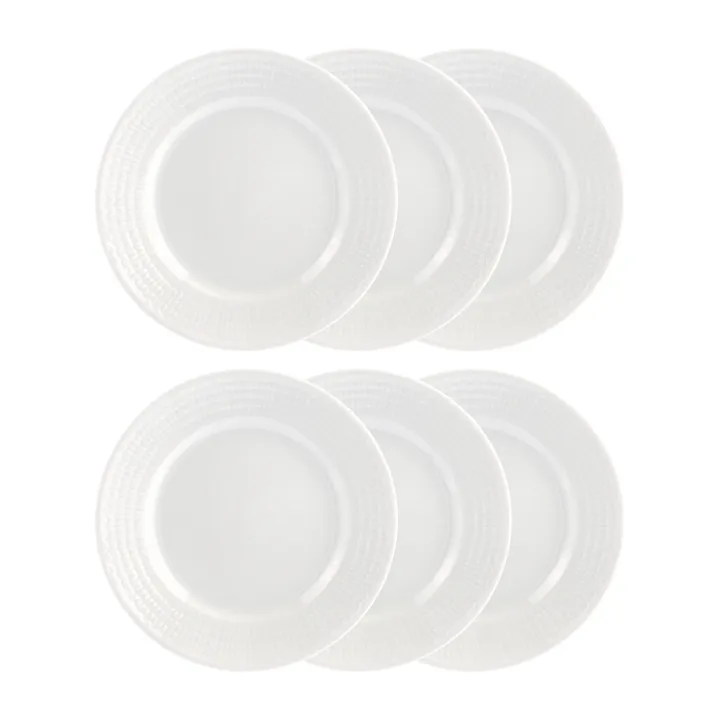 Swedish Grace side plate 17 cm, 6-pack snow (white) - Rörstrand