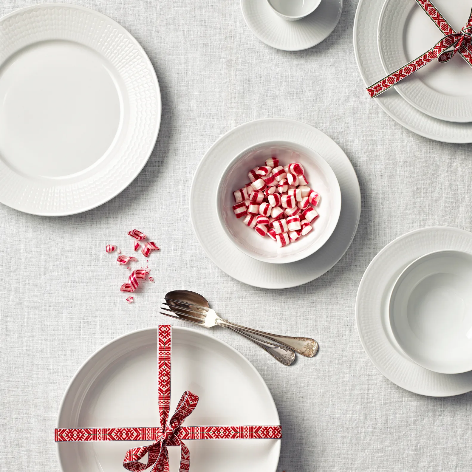 Swedish Grace side plate 17 cm, 6-pack snow (white),  Rörstrand