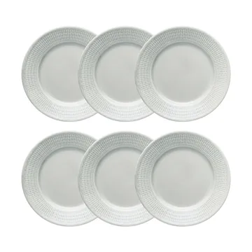 Swedish Grace side plate 6-pack Mist (grey) - Rörstrand