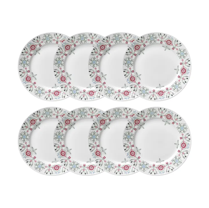 Swedish Grace Winter plate Ø21 cm 8-pack - White - Rörstrand