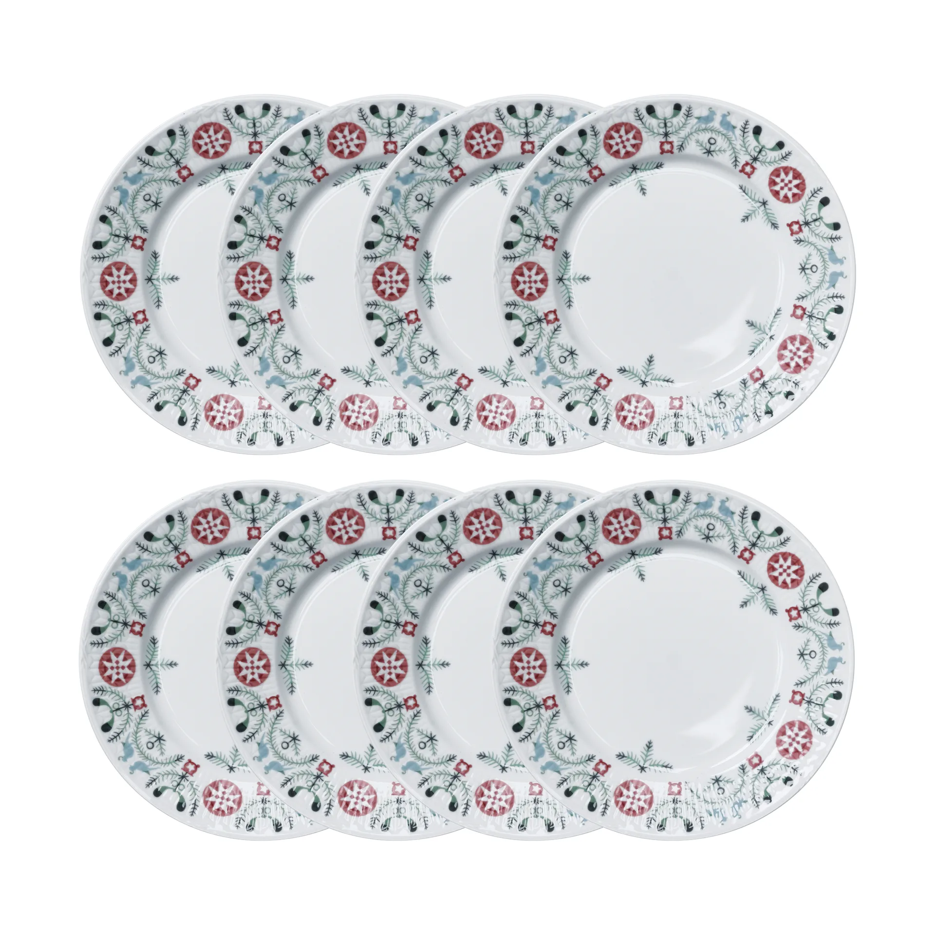 Swedish Grace Winter side plate Ø17 cm 8-pack - White,  Rörstrand