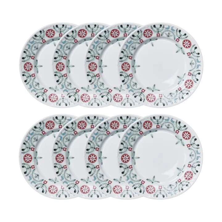 Swedish Grace Winter side plate Ø17 cm 8-pack - White - Rörstrand