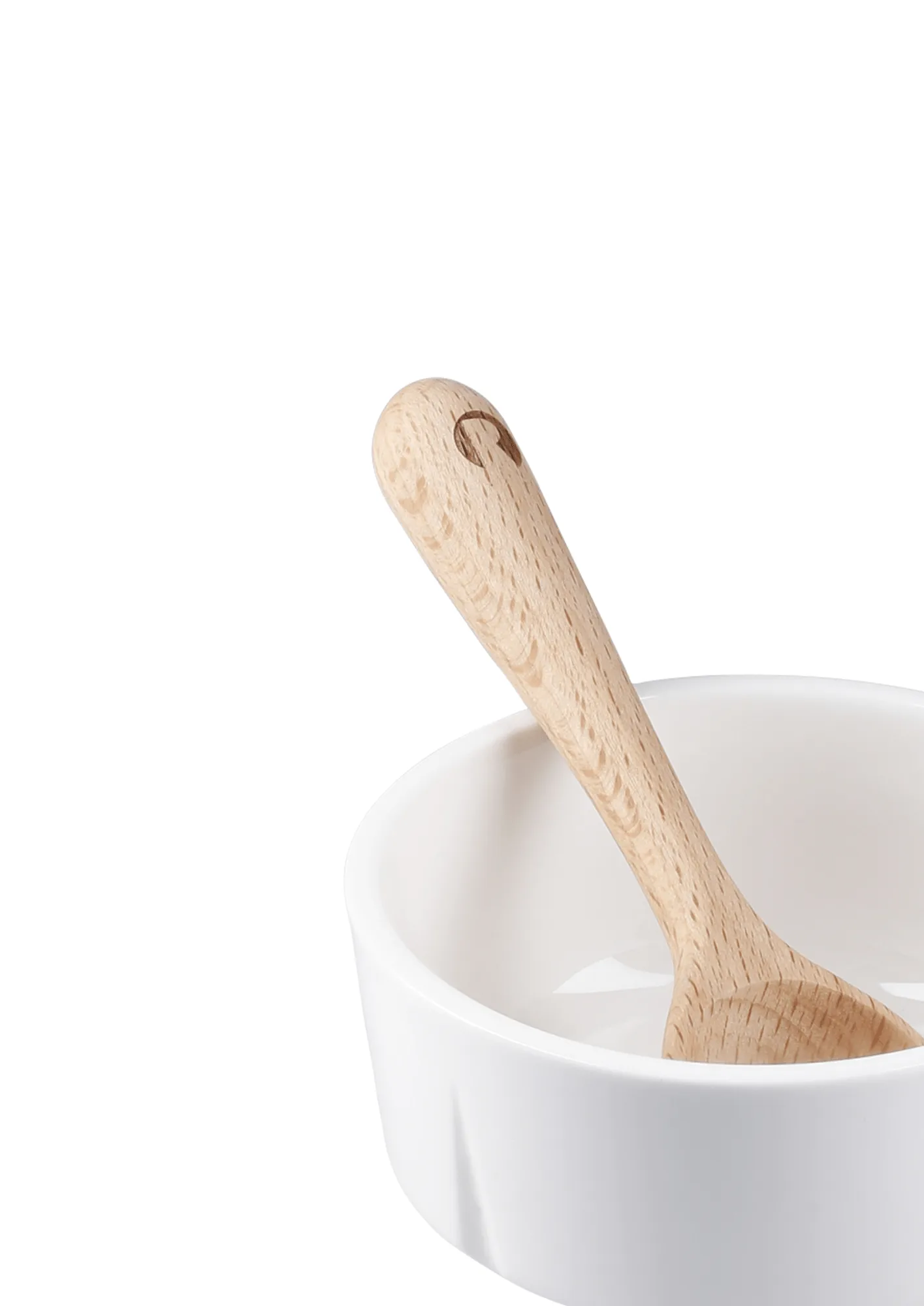 Grand Cru snack bowl and spoon, White, Ø9 cm Rosendahl