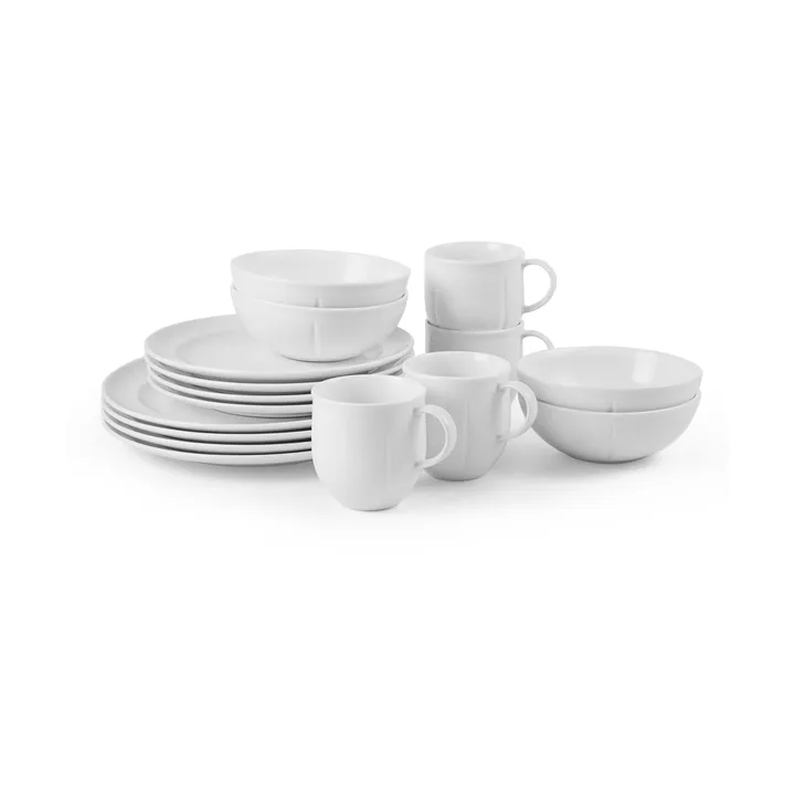 Grand Cru Soft dinnerware set white 16 piece - White - Rosendahl
