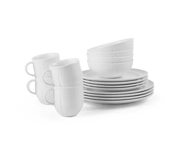 Grand Cru Soft dinnerware set white 16 piece - White - Rosendahl