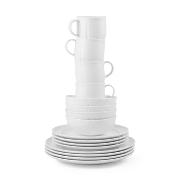 Grand Cru Soft dinnerware set white 16 piece - White - Rosendahl