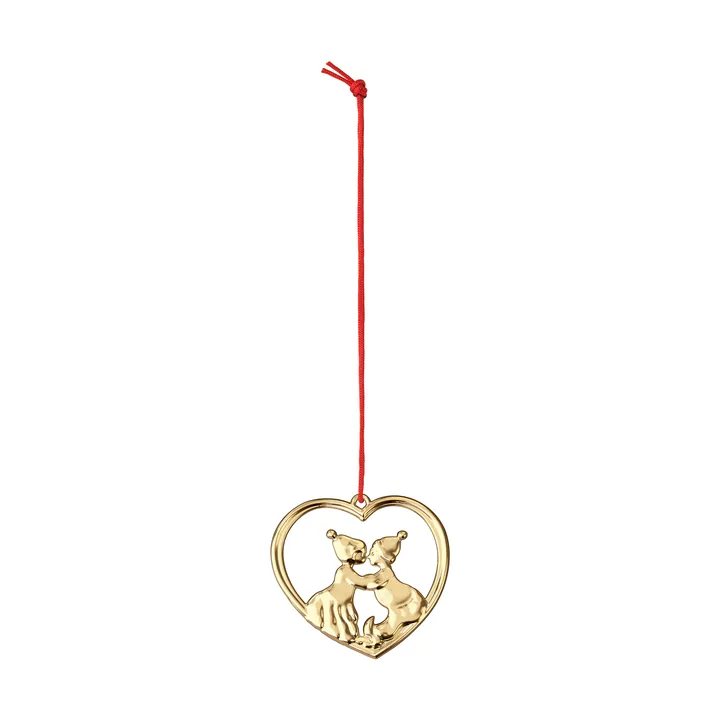 Karen Blixen kissing gnomes 6.5 cm - Gilded - Rosendahl