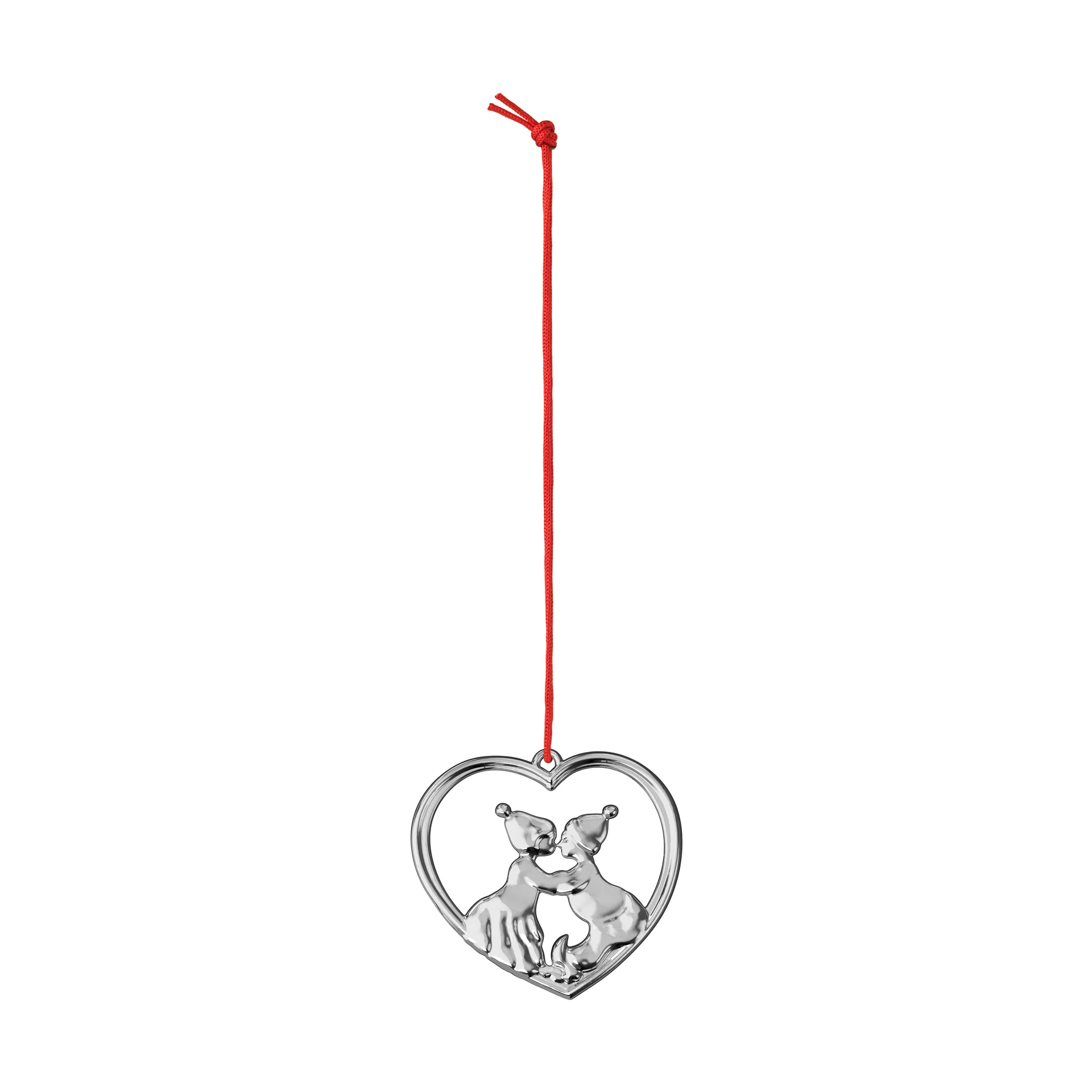 Karen Blixen kissing gnomes 6.5 cm, Silver-plated Rosendahl