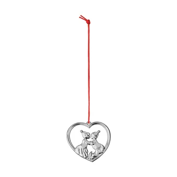 Karen Blixen kissing gnomes 6.5 cm - Silver-plated - Rosendahl