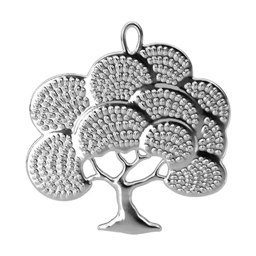 Karen Blixen oak hanging decoration - Silver-plated, 6 cm - Rosendahl