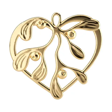 Karen Blixen under the mistletoe - Gilded, 6 cm - Rosendahl