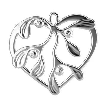 Karen Blixen under the mistletoe - Silver-plated, 6 cm - Rosendahl