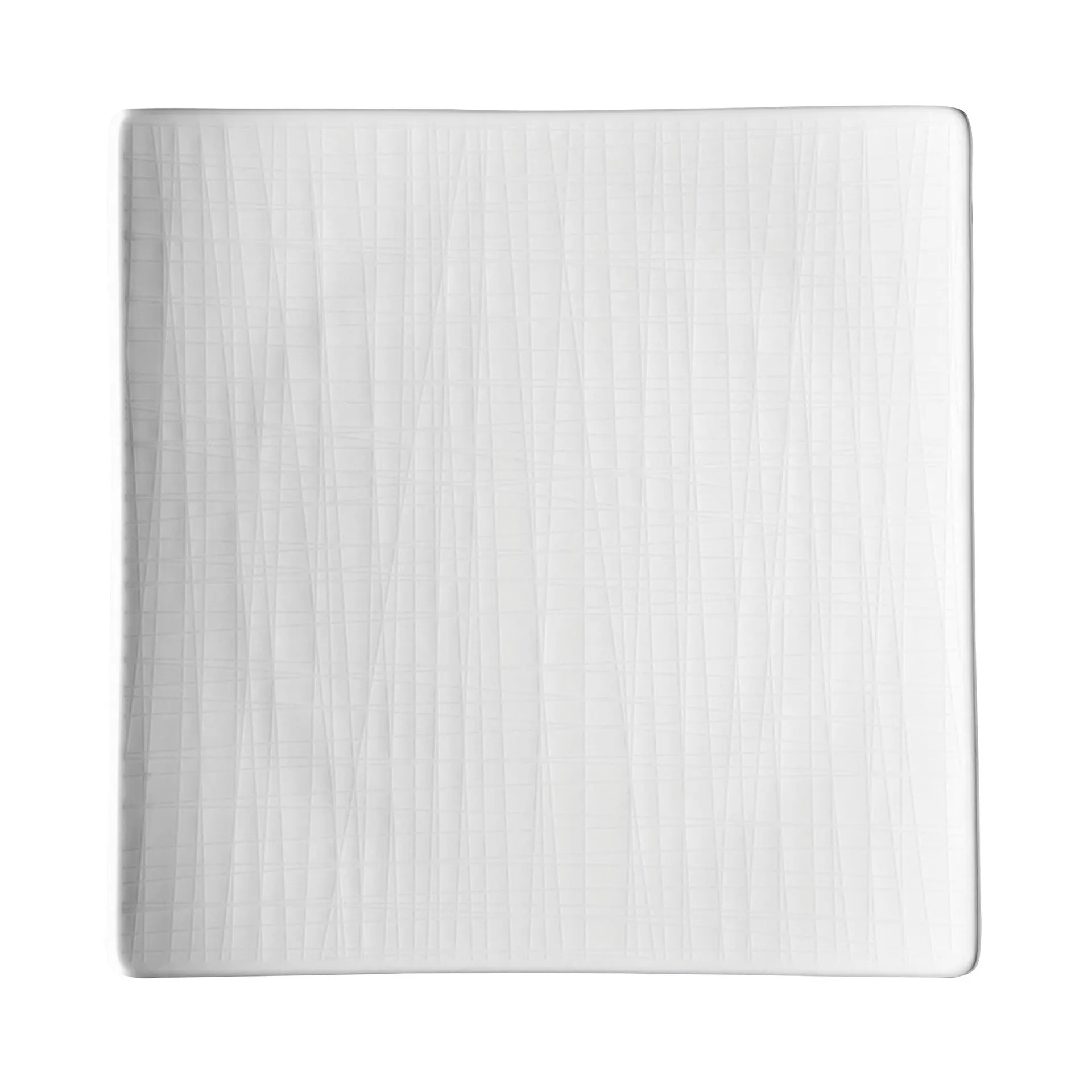 Mesh square plate 22 cm, white Rosenthal