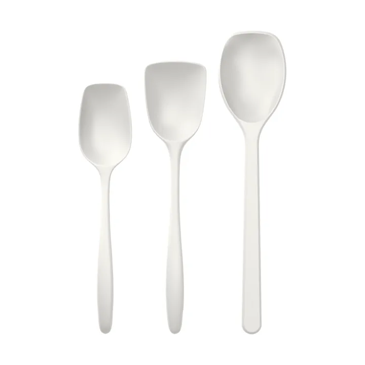 Classic cooking spoon set 3 pieces - White - Rosti