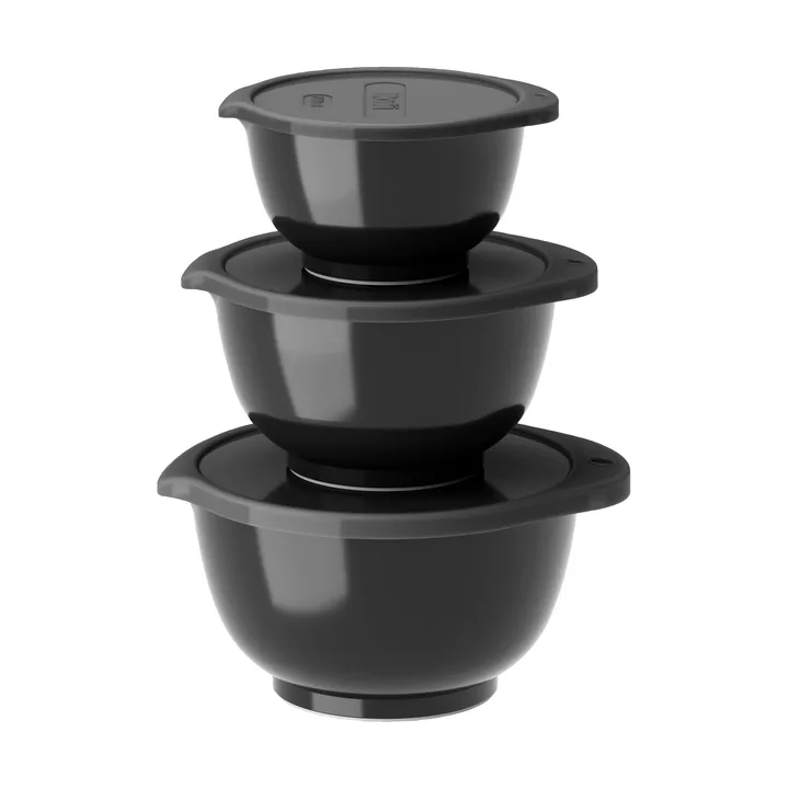 Margrethe mini bowl set 3-pack - Black edition - Rosti