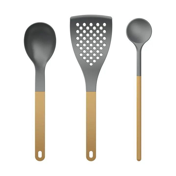 Optima kitchen utensils 1 3 pieces - Curry nylon - Rosti