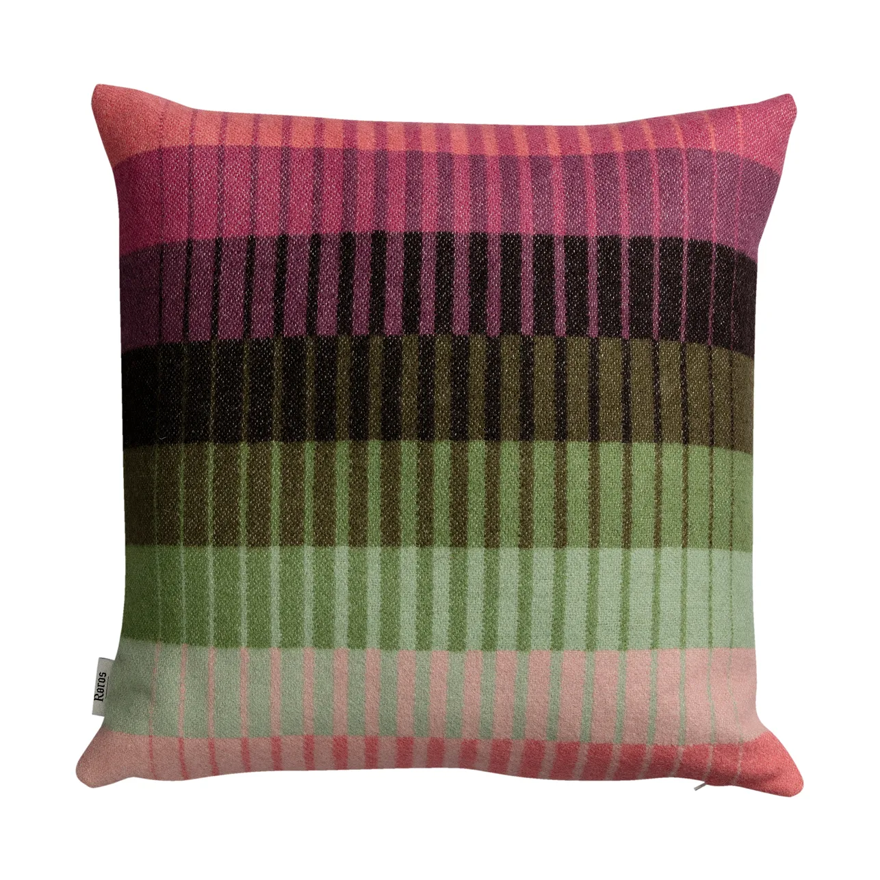 Åsmund gradient cushion 50x50 cm, Pink-green Røros Tweed