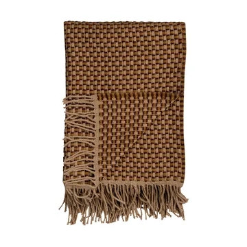 Isak throw 150x210 cm - Chestnut - Røros Tweed