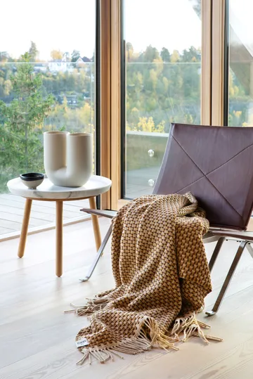Isak throw 150x210 cm - Chestnut - Røros Tweed