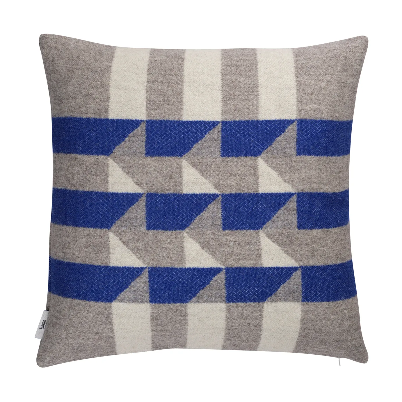 Kvam cushion 50x50 cm, Blue Røros Tweed