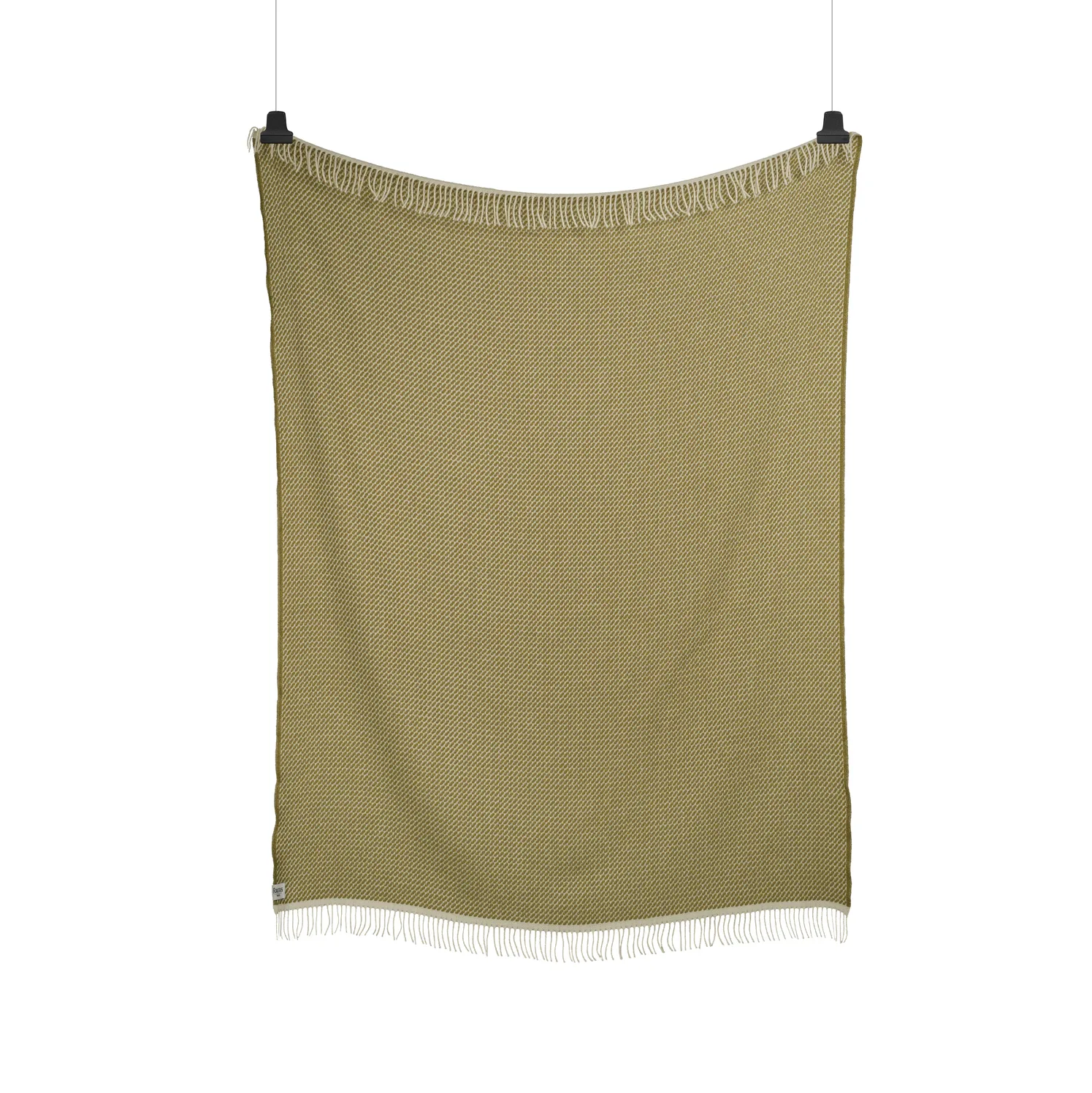 Mello throw 150x210 cm, Leaf green Røros Tweed