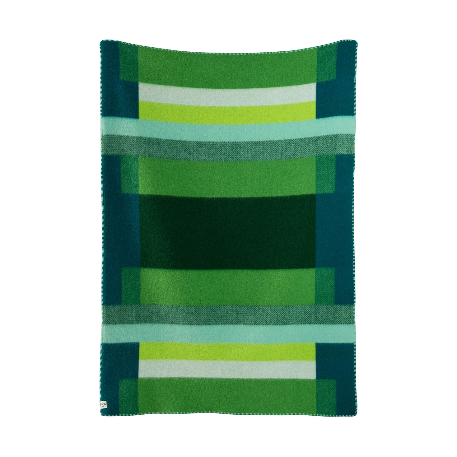 Mikkel blanket 135x200 cm, Green Røros Tweed