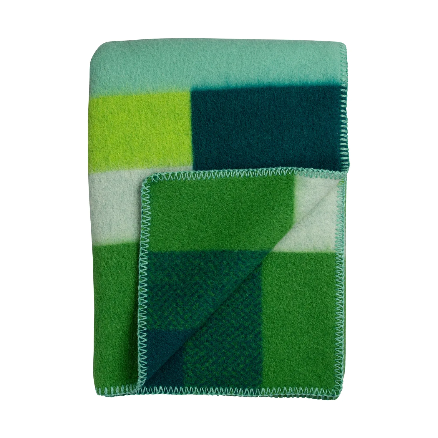 Mikkel blanket 135x200 cm, Green Røros Tweed