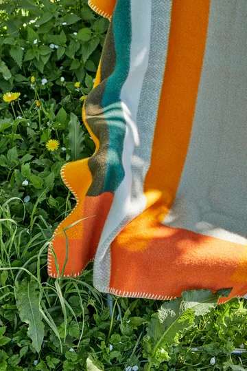 Mikkel blanket 135x200 cm - Orange - Røros Tweed