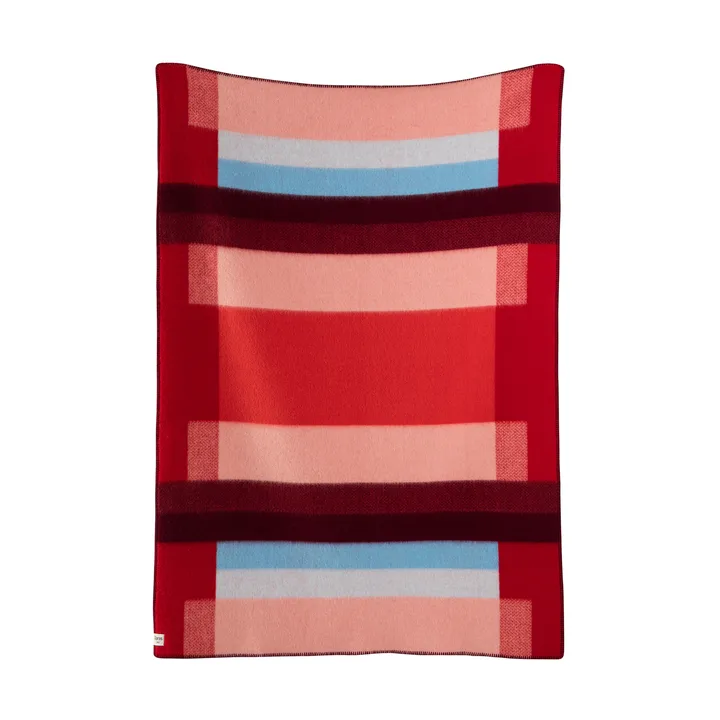 Mikkel blanket 135x200 cm - Red - Røros Tweed