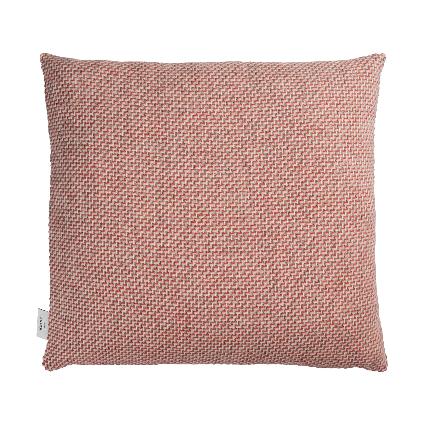 Una cushion 50x50 cm, Light red Røros Tweed