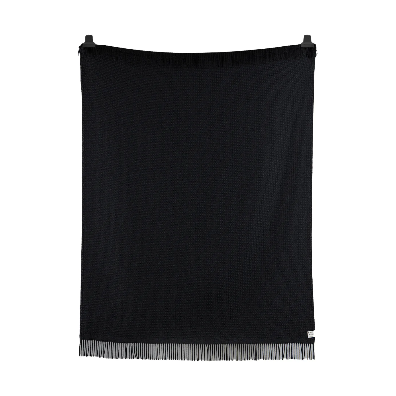 Vega throw 150x210 cm, Black Røros Tweed