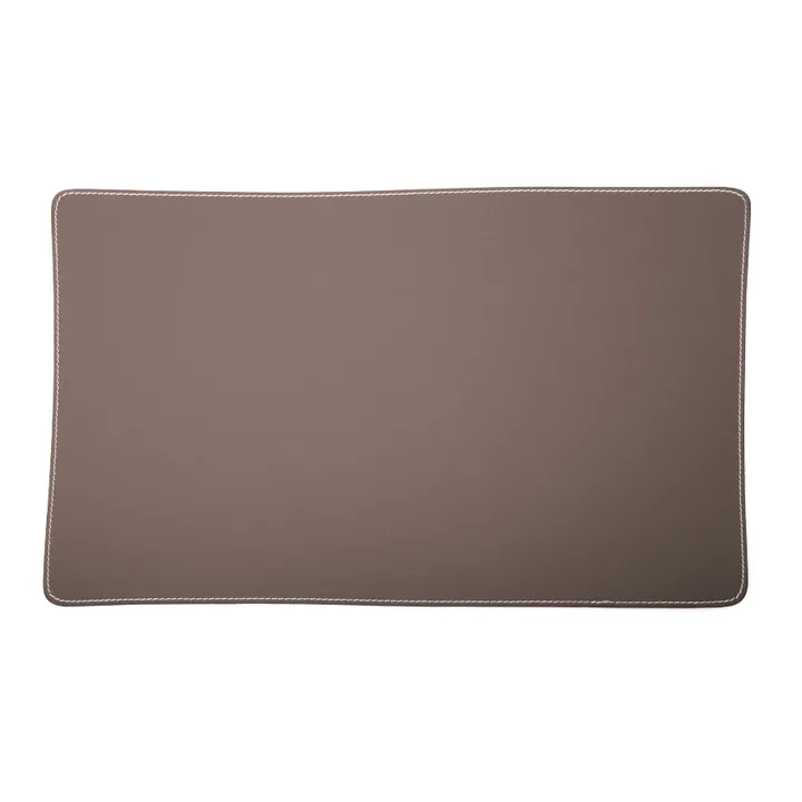 Ørskov placemat leather square - dark grey - Ørskov