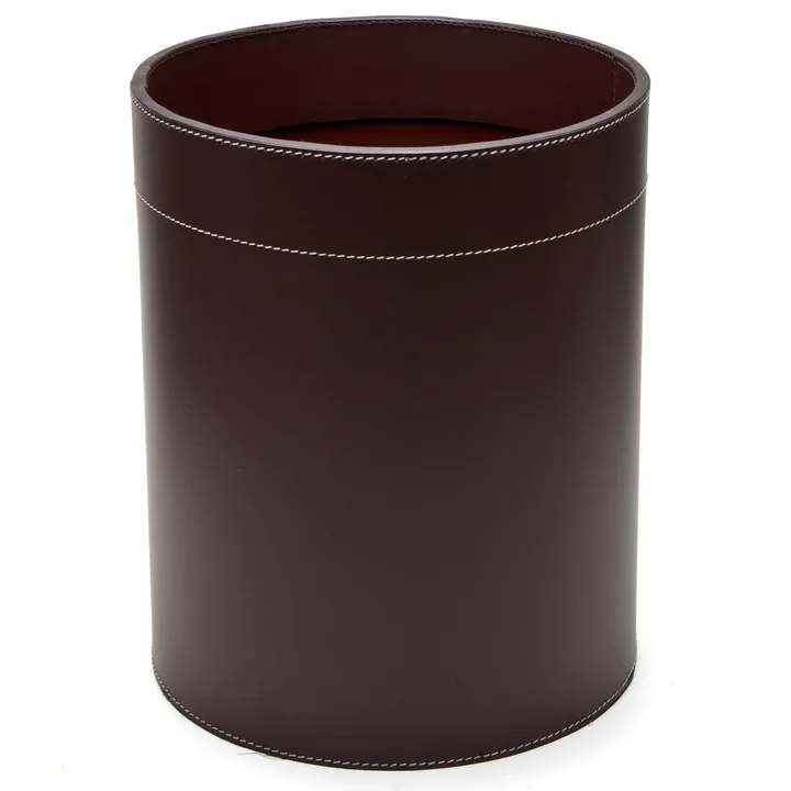 Ørskov waste basket leather - Chocolate - Ørskov