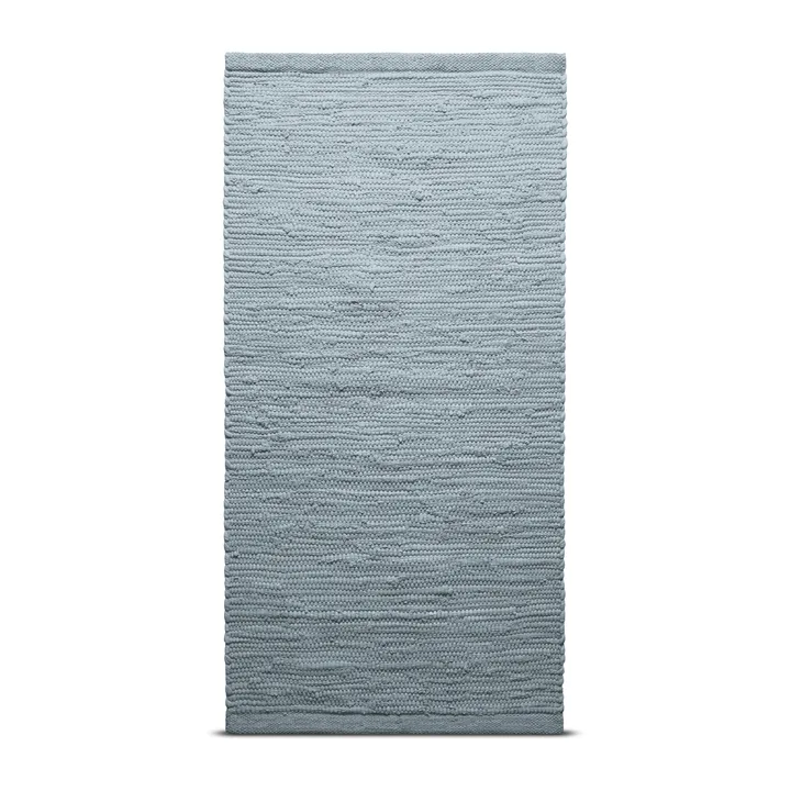 Cotton rug 75x200 cm - light grey (light grey) - Rug Solid