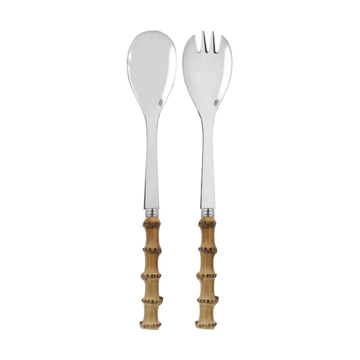 Panda salad servers, 2 pieces - Bamboo light - SABRE Paris