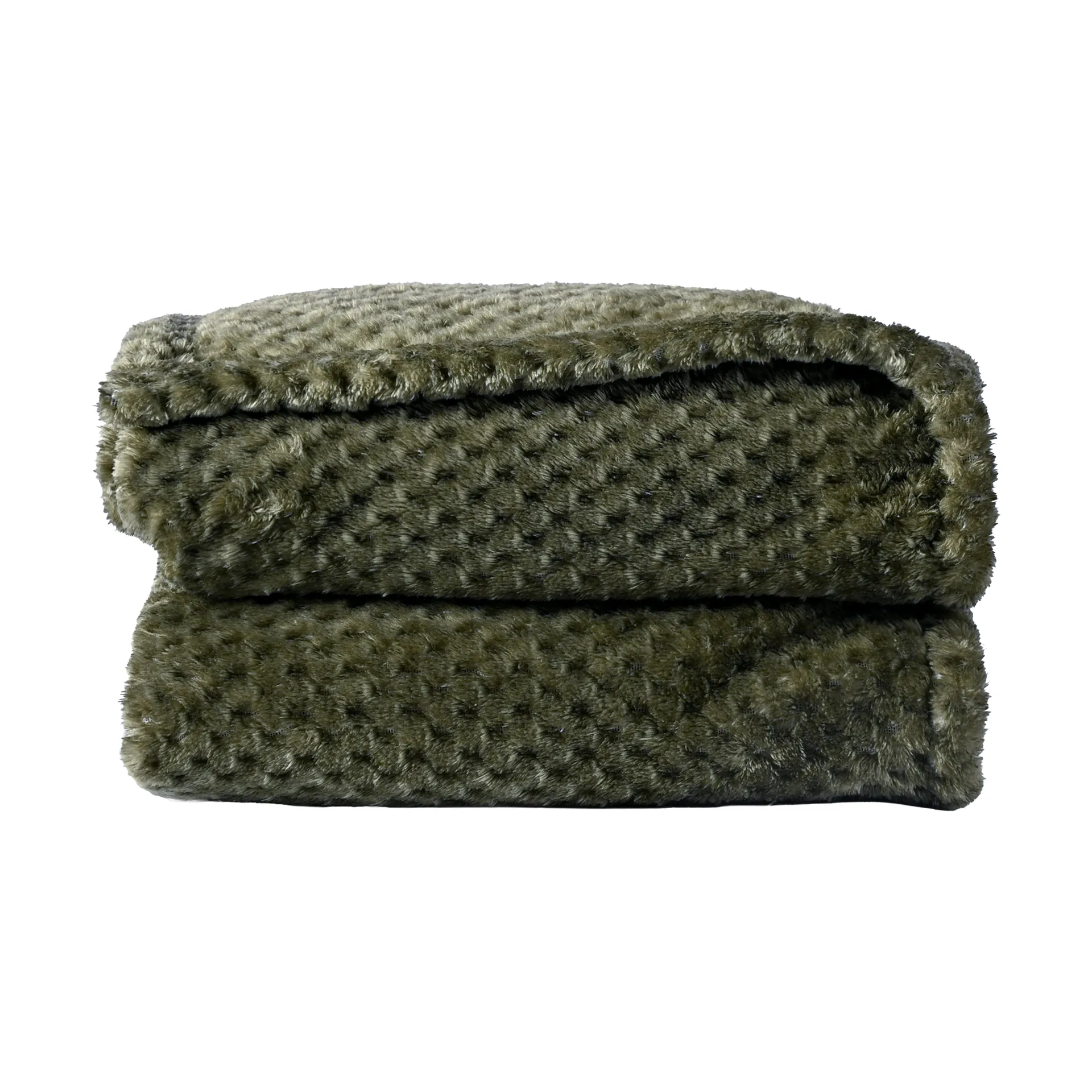 Anni fleece blanket 130x170 cm, Green Sagaform