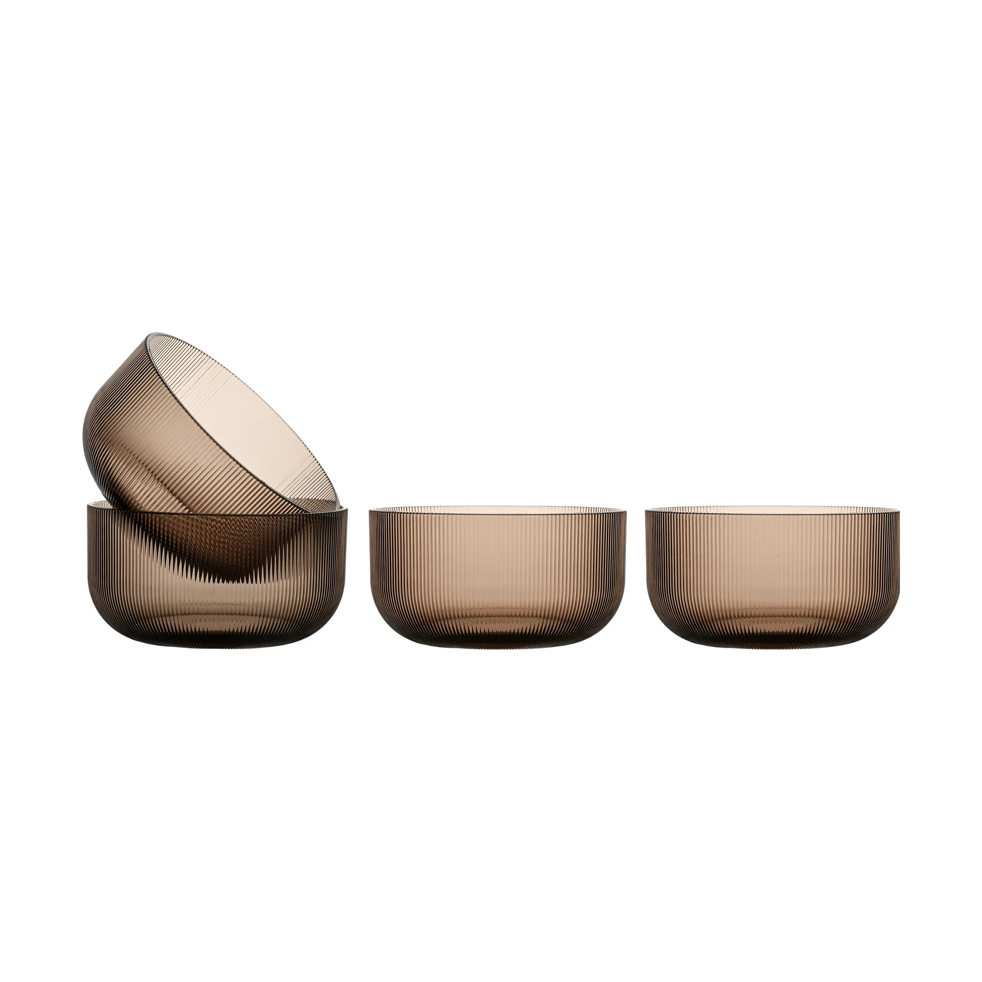 Billi bowl 70 cl 4-pack, Brown Sagaform
