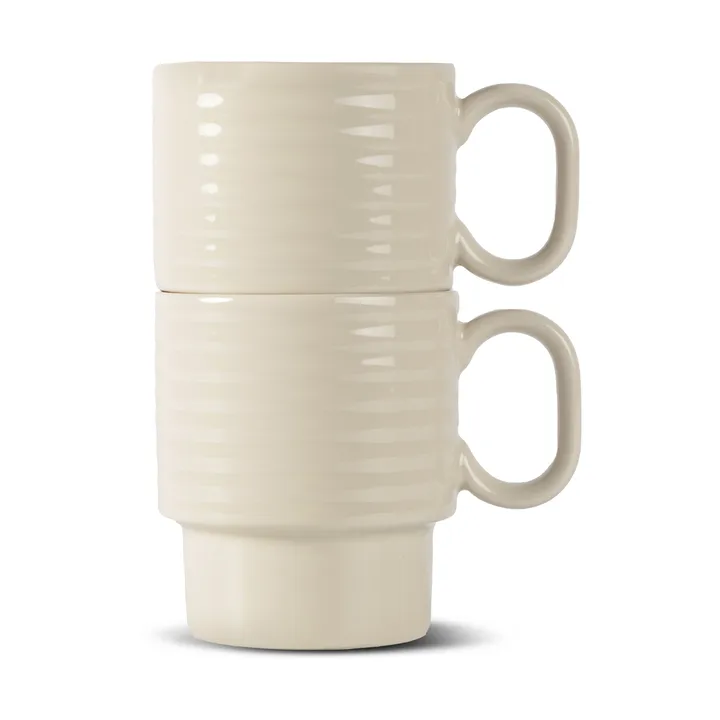 Coffee & More coffee mug 2-pack - Beige - Sagaform