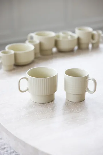 Coffee & More coffee mug 2-pack - Beige - Sagaform