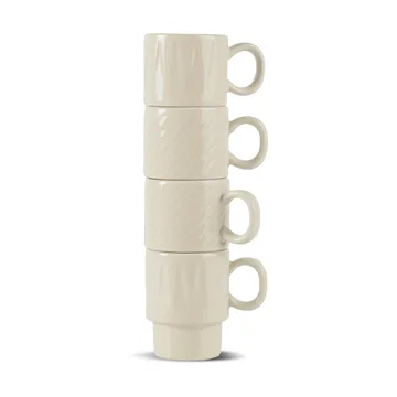 Coffee & More espresso cup 4-pack - Beige - Sagaform