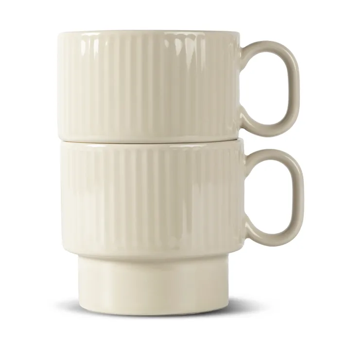 Coffee & More tea mug 2-pack - Beige - Sagaform