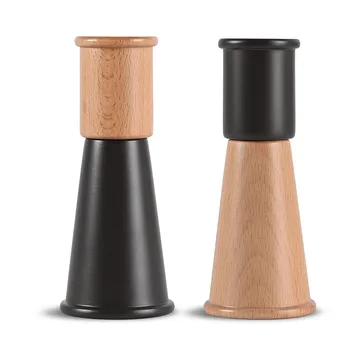 Cucumber salt and pepper grinder small 2 pieces - Black-brown - Sagaform